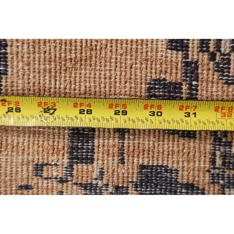 Abstract Contemporary Oriental Wool Area Rug Hand-knotted Foyer Carpet - 5'3" x 7'8"