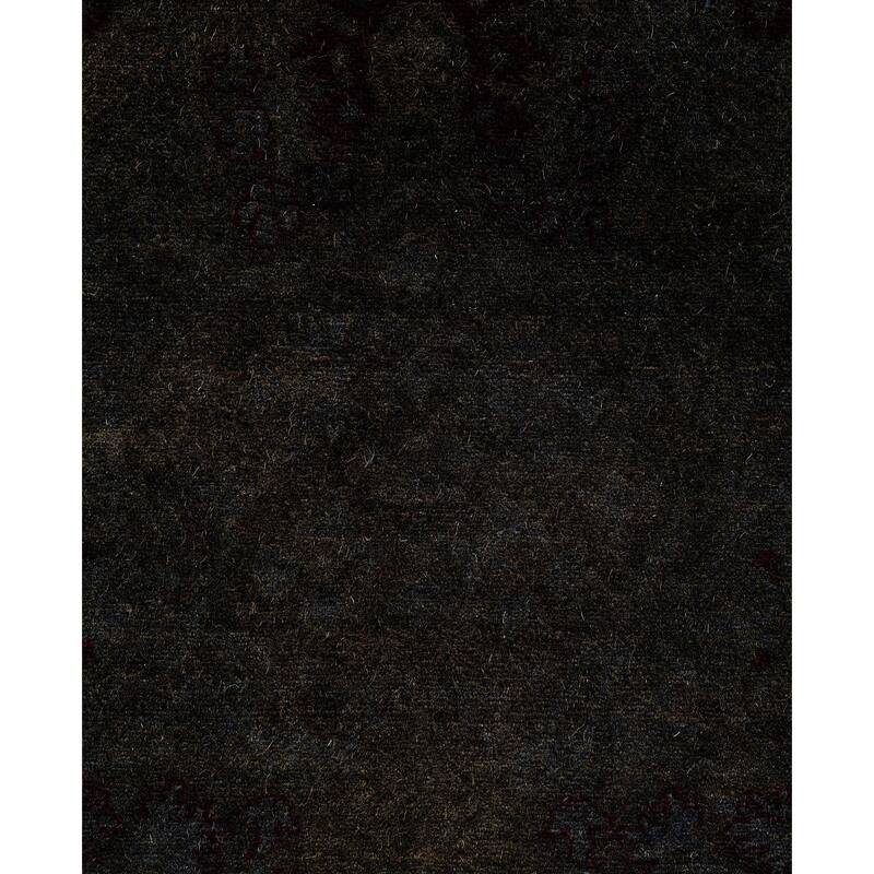 Overdyed One-of-a-Kind Hand-Knotted Area Rug - Gray - 3' 3" x 18' 4"