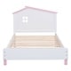 preview thumbnail 14 of 52, Platform bed with house shaped headboard