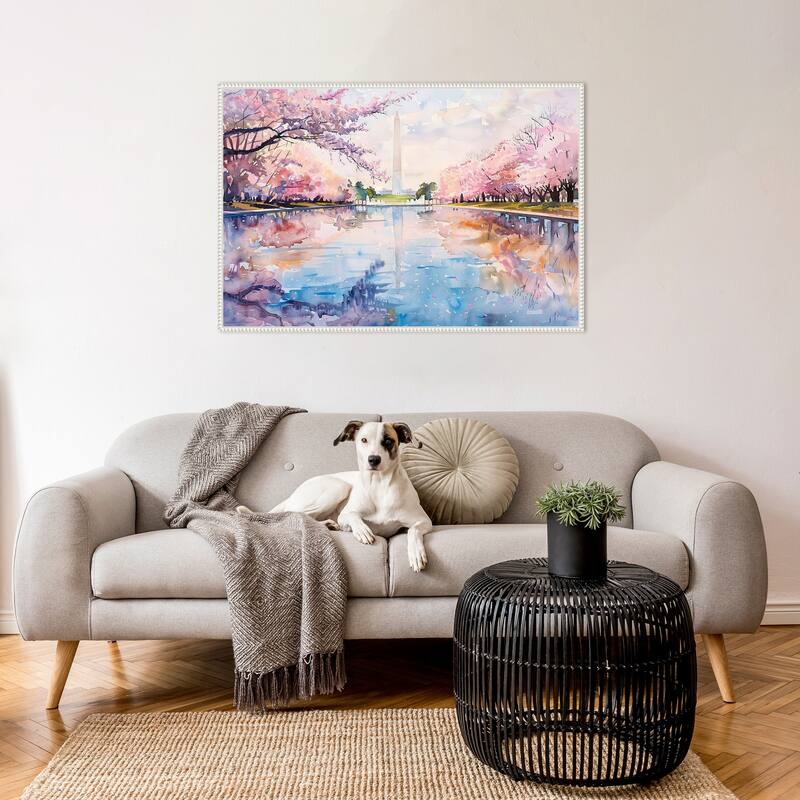 The Mall in Spring by Tradelink inhouse artist Framed Canvas Wall Art Print