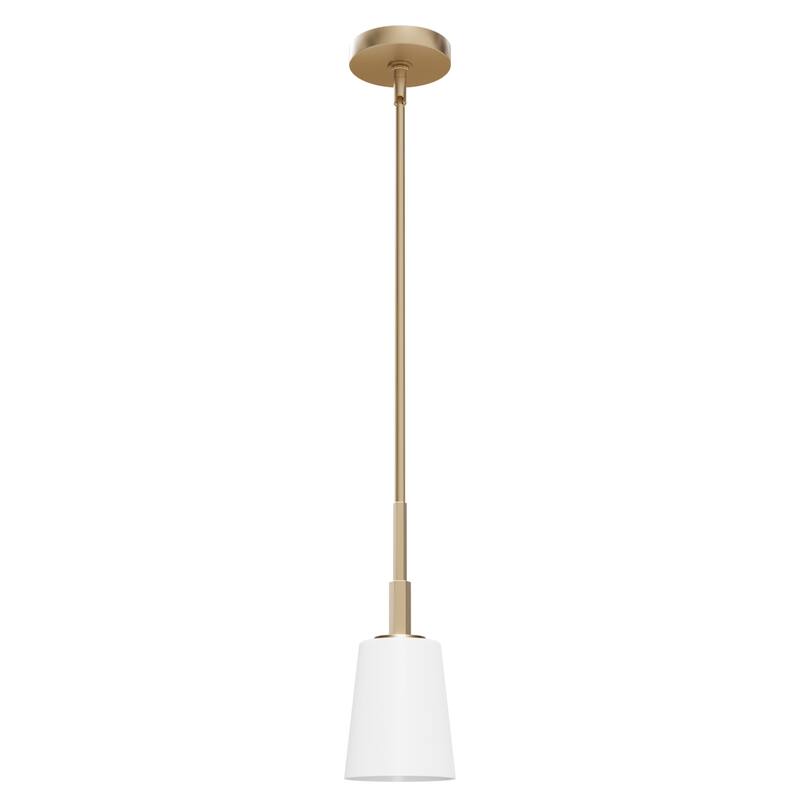 Hunter Nolita 1 Light Pendant, Kitchen Island, Dining Room, Contemporary, White Glass Shade