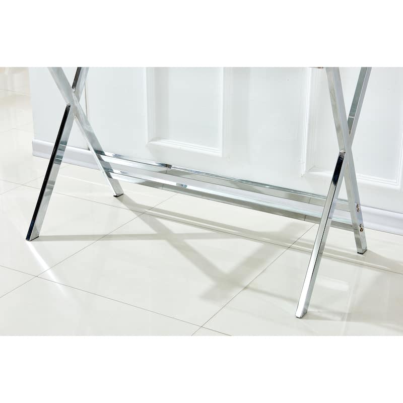 Transparent Tempered Glass Laptop Table Sofa Table