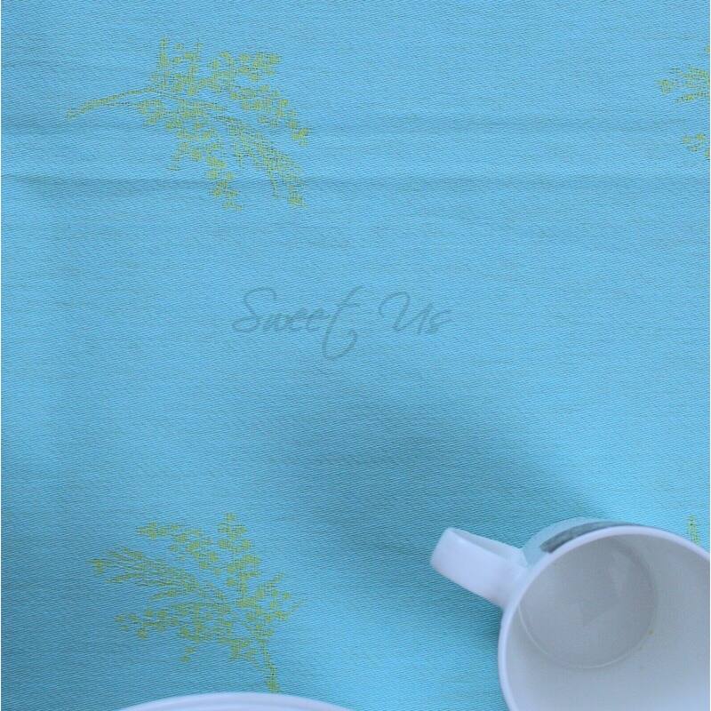 Wipeable French Spill Resistant Bayonne Jacquard Tablecloth