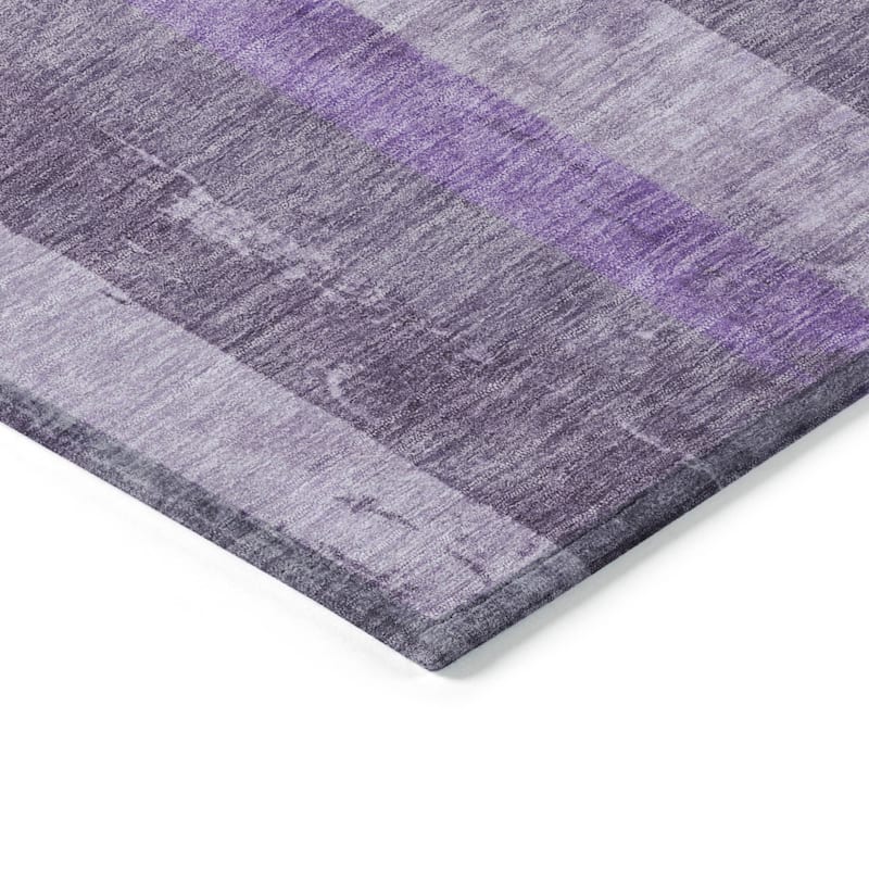 HomeRoots Striped Transitional Rectangle Outdoor Rug