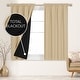 preview thumbnail 28 of 117, Deconovo 100% Full Blackout Double-Layer Rod Pocket Curtains (2 Panels) W52 x L54 - Burlywood