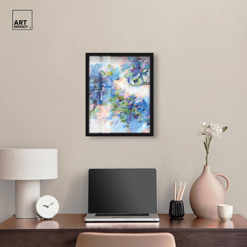 Blue Botanicals Shadowbox by Art Remedy