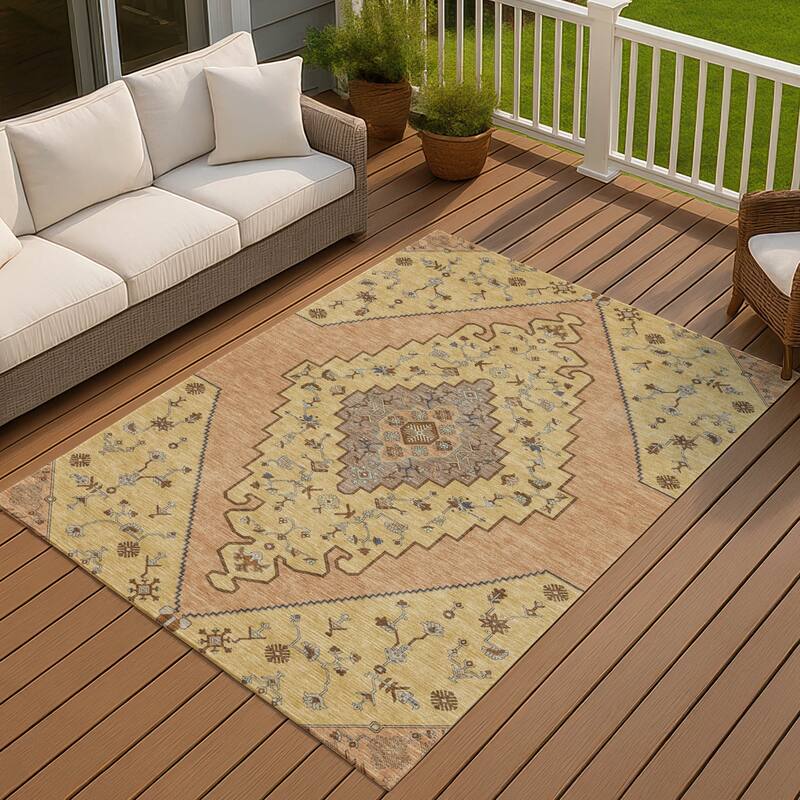 Machine Washable Indoor/ Outdoor Global Marrakesh Chantille Rug