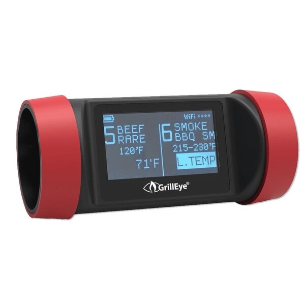 GrillEye GE0003 Pro Plus Grilling & Smoking Thermometer with Hybrid-Wireless Technology