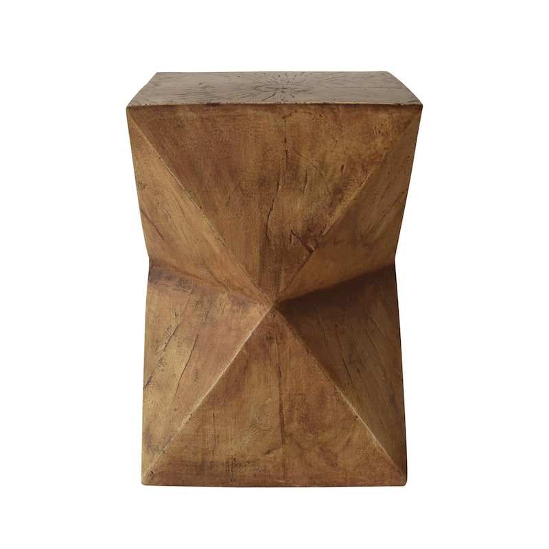 Roomfitters Waylon Accent Side Table, Modern Geometric End Table for Living Room or Bedroom, Natural