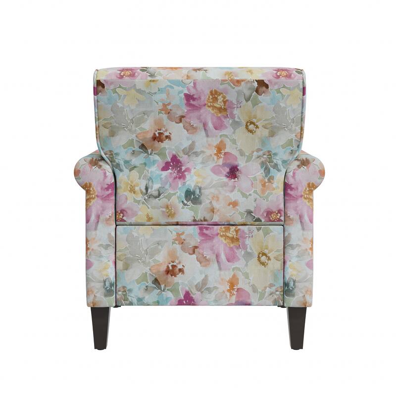 Herve Traditional Rolled Arm Accent Chair with Pewter Nailheads