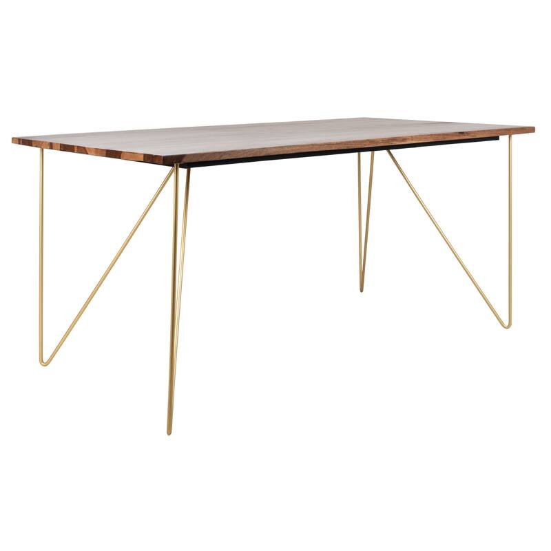 SAFAVIEH Home Captain Wood Dining Table - 63"W x 35"D x 30"H