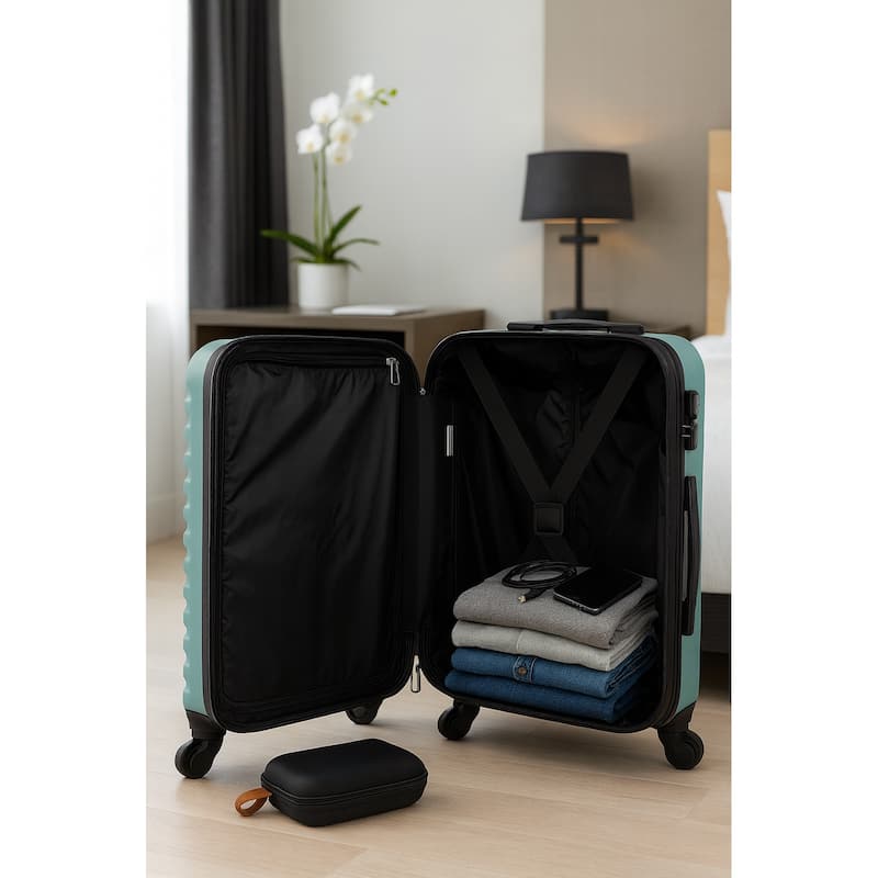 Craft Hardside 28-Inch Chequed Lightweight Spinner Luggage