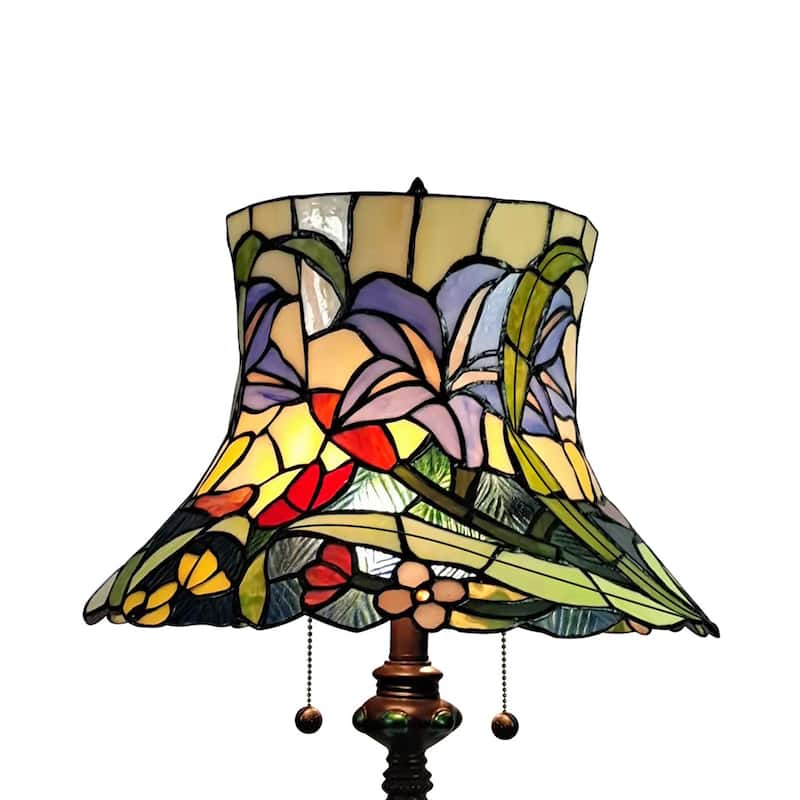 Entrada Floral Tiffany Table Lamp