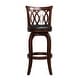 preview thumbnail 19 of 46, Verona Swivel 29-inch High Back Barstool by iNSPIRE Q Classic Cherry-Scroll Back
