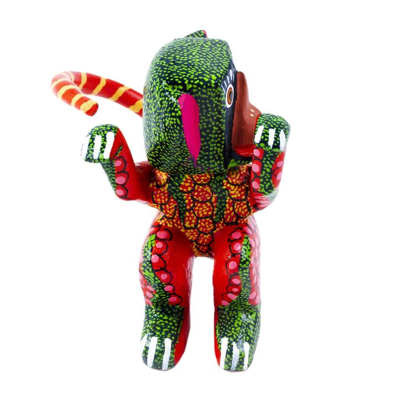 Novica Handmade Crazy Monkey Wood Alebrije Figurine