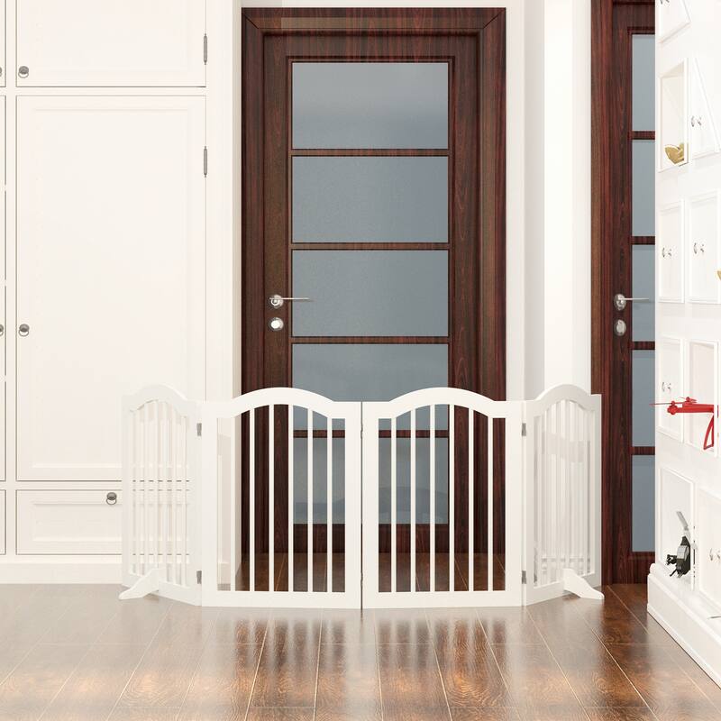 27.6" Height Tall Freestanding Pet Gate