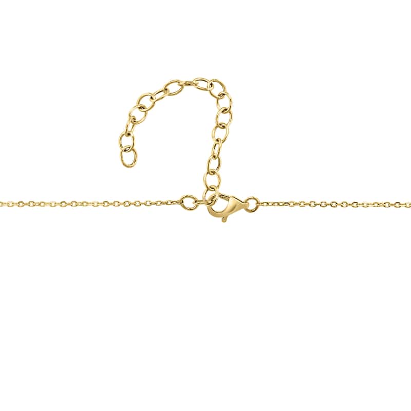 EFFY 14K Gold Diamond Malachite Double Heart Necklace
