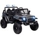 preview thumbnail 1 of 18, Kids 12V Electric Ride-On Car with Suspension, Music, Lights & Parental Remote Control Black