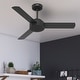 preview thumbnail 1 of 25, Hunter 52" and 44" Presto Ceiling Fan w/ Wall Control - Contemporary, Industrial, Scandinavian 44" - Matte Black