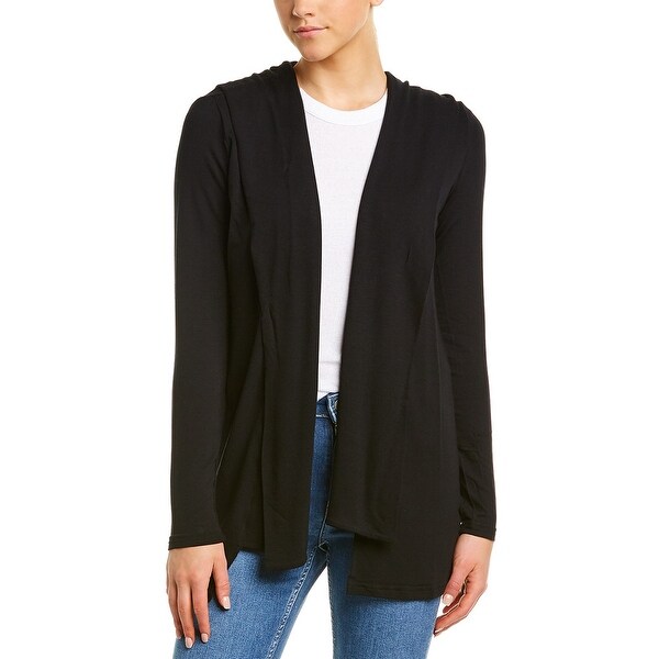 Michael Stars Womens Elevated French Terry Draped Hoodie