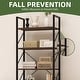 preview thumbnail 4 of 4, Moasis Industrial 62" Tall 5-Tier Bookshelf Open Shelf Bookcase for Living Room