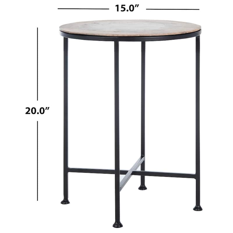SAFAVIEH Giouli Accent Table - 15" x 15" x 20" - 15Wx15Dx20H