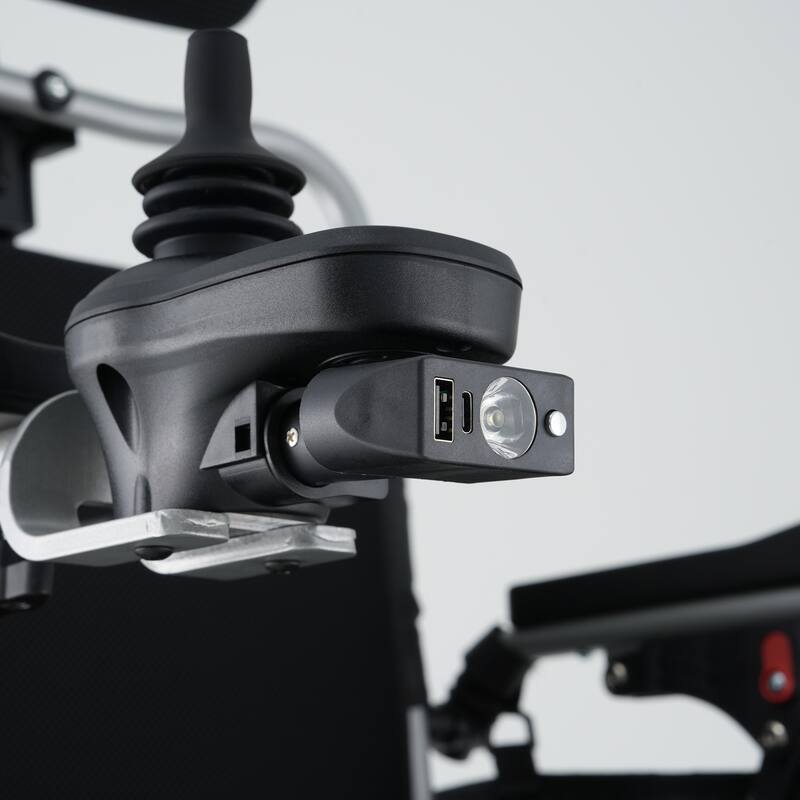 Foldable Electric Wheelchair for Adults, 300W Motor, Lightweight Aluminum Frame, Portable Power Wheelchair