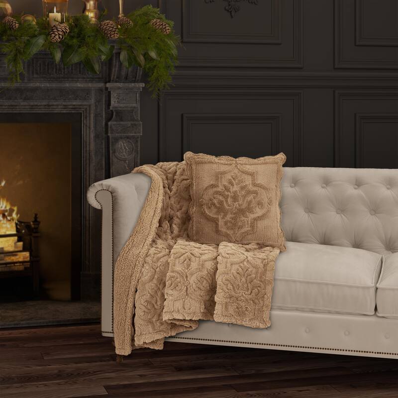 Teigen Tufted Throw - Gold