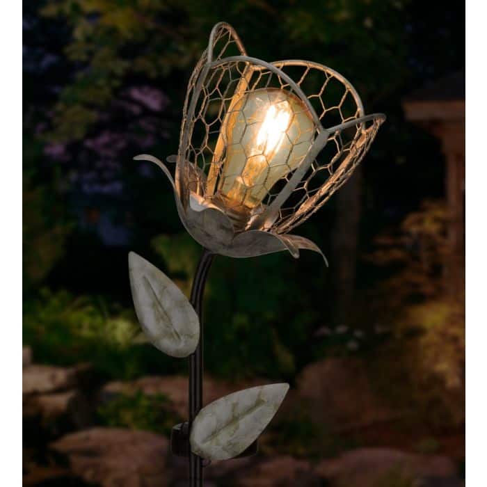 Edison Solar Stake - Flower Up