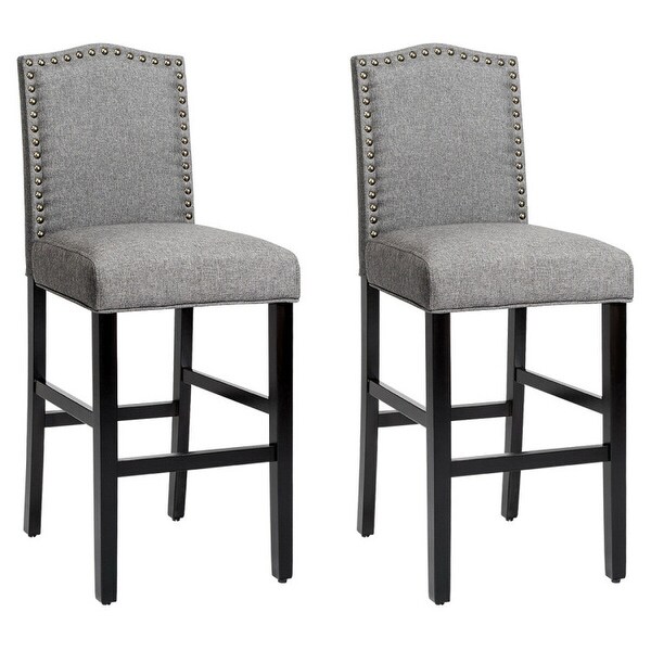 Gray bar stools set of 2025 2