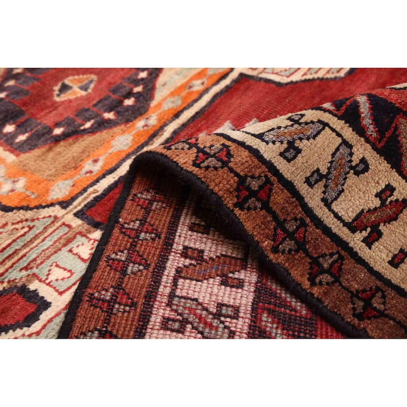 ECARPETGALLERY Hand-knotted Konya Anatolian Dark Red Wool Rug - 3'7 x 14'4