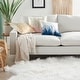 preview thumbnail 2 of 4, Mina Victory Sofia Ombre Met Sequins 18" X 18" Beige Indoor Throw Pillow