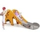preview thumbnail 5 of 10, 3 in 1 Kids Climber Slide Play Set with Basketball Hoop - 75" x 22" x 28"(L x W x H)