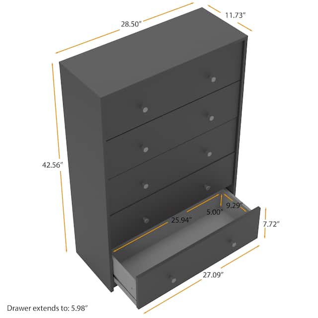 Porch & Den Zoe 5-drawer Chest