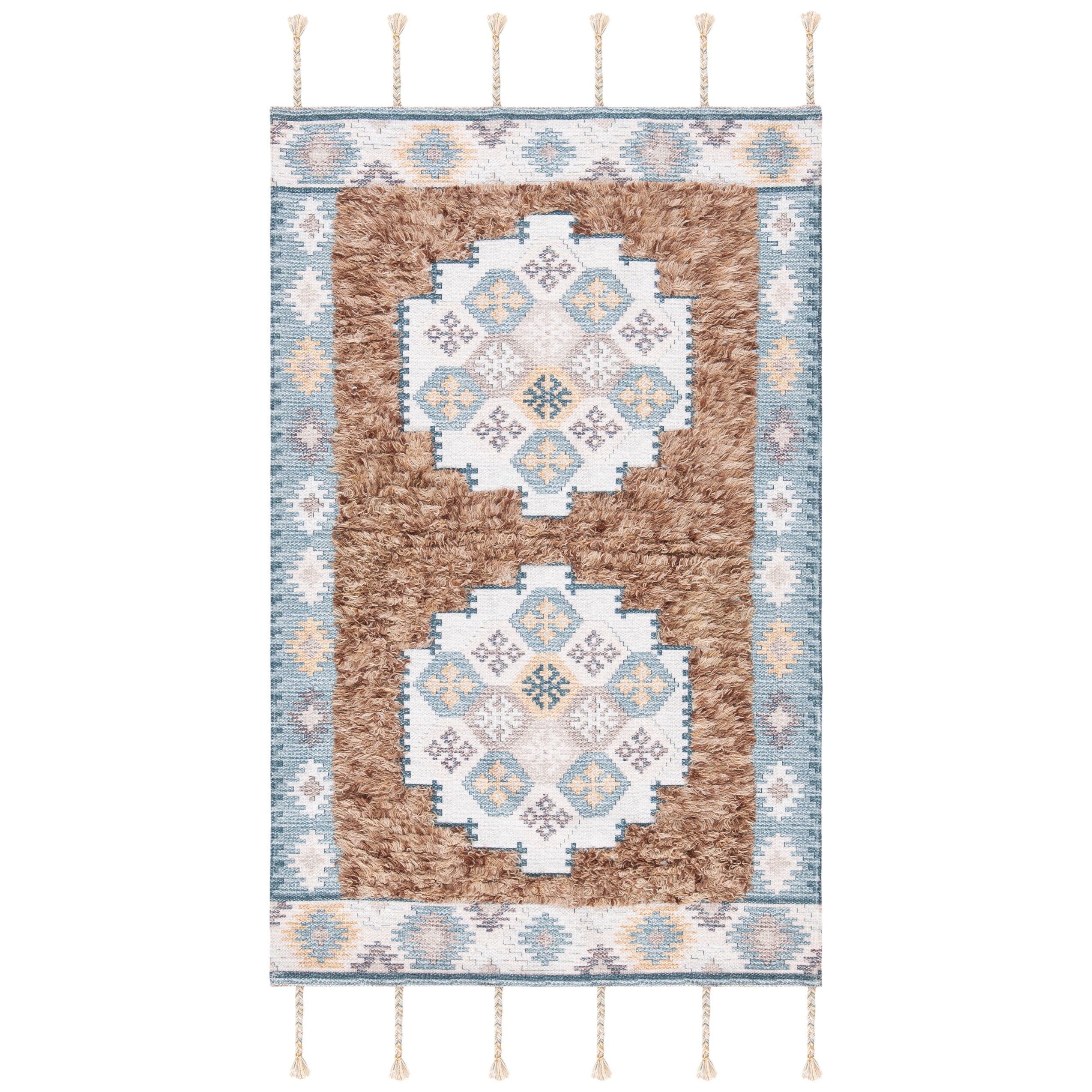 Safavieh Handmade Saffron Rajmonda Modern Tribal Cotton Rug Overstock 26287304