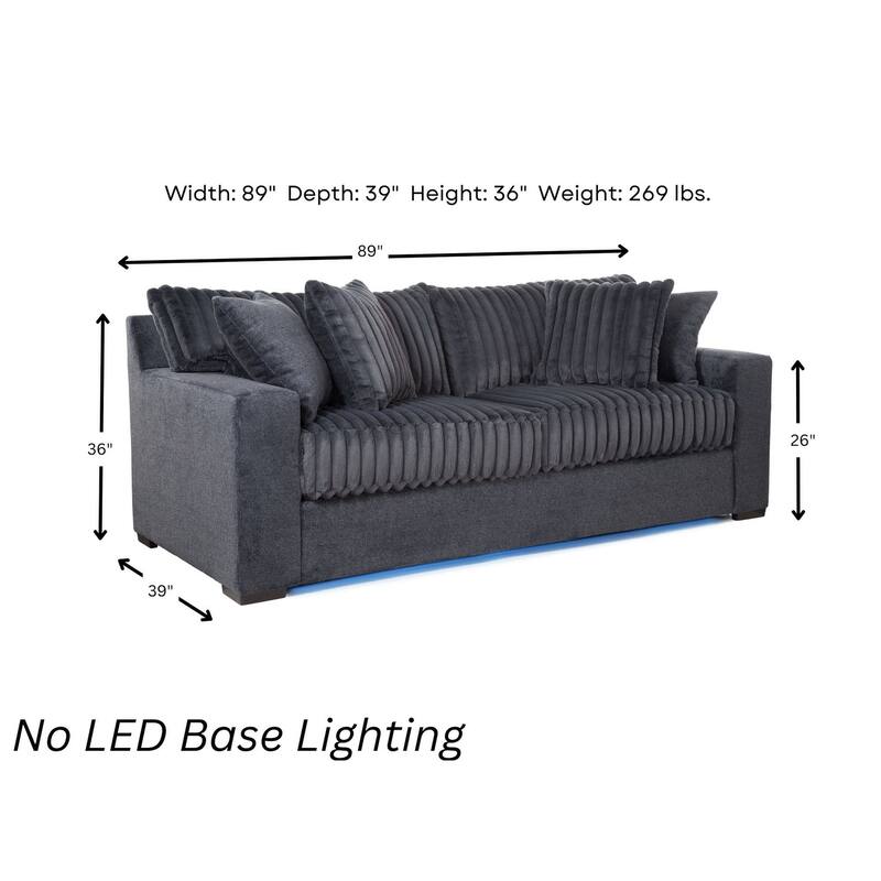 Woodhaven Furniture Studio Cord Sleeper Sofa