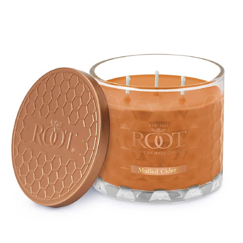 Root Mulled Cider Scented 3-Wick Signature Honeycomb Jar