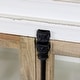 preview thumbnail 2 of 4, The Gray Barn Upper Glen 4-Door Crisp Two Tone White and Natural Credenza