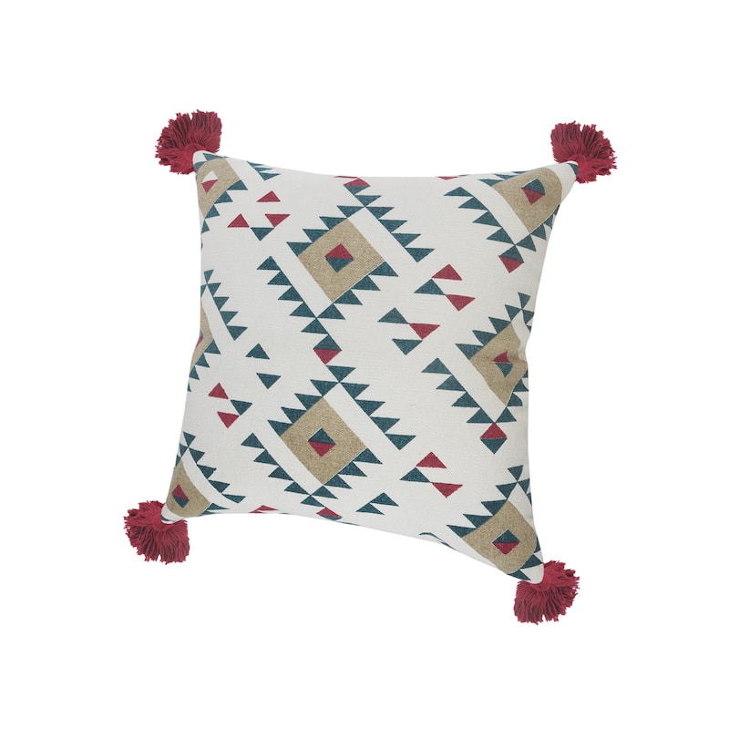 Sevita Eclectic Southwestern Geometric Throw Pillow