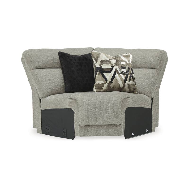 Signature Design by Ashley Colleyville Gray 5-Piece Power Reclining Sectional with Chaise - 104"W x 105"D x 39"H