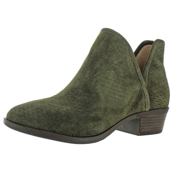 Lucky Brand Womens Baley Perforated Ankle Booties Shoes BHFO 6721