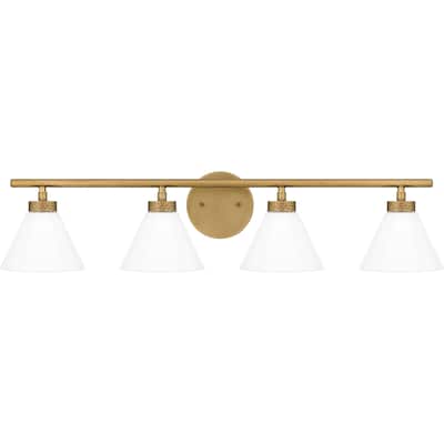 Ira 4-Light Weathered Brass Vanity Light