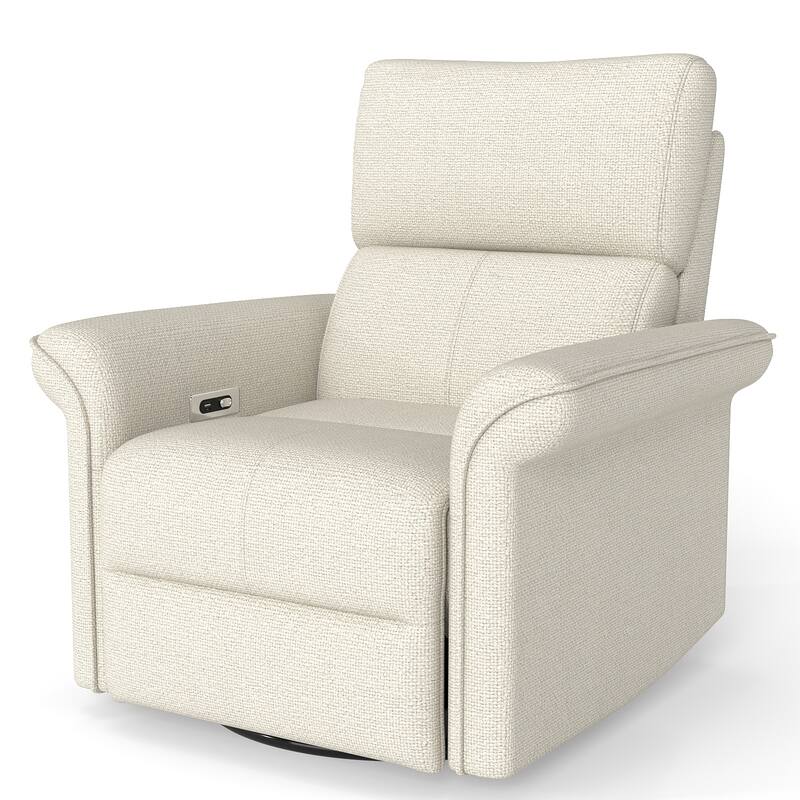Power Swivel Rocker Recliner Chair for Adults,Rocking Glider Recliner for Small Spaces,Fabric Rocking Chair for Nursery