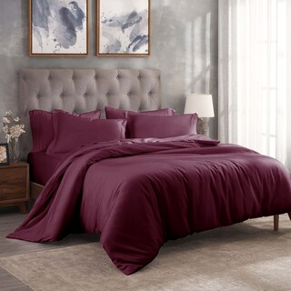 Superior Egyptian Cotton 300 Thread Count Solid Duvet Cover Set