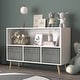 preview thumbnail 2 of 12, Toy Storage Cabinet,Kids bookcase with Collapsible Fabric Drawers