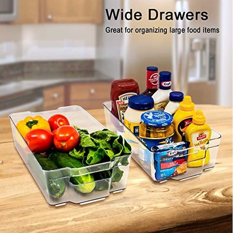 Sorbus Fridge Bins and Freezer Stackable Storage Containers (6 Pack Set)