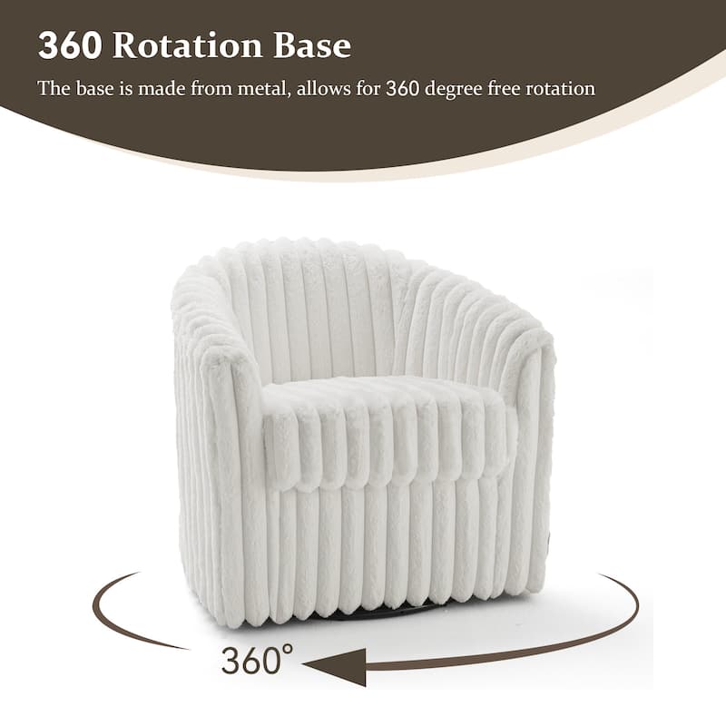 Single Sofa Armchair Swivel Barrel Chair