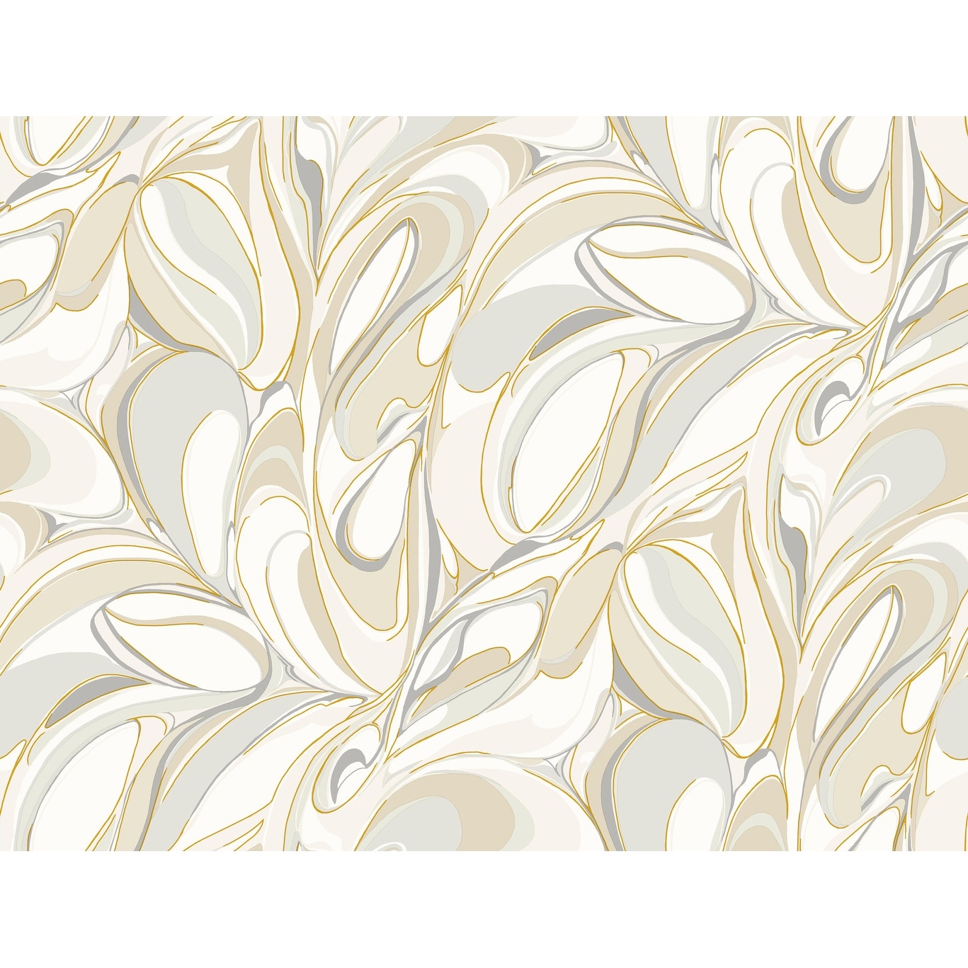 York Wallcoverings Achate Beige and Grey Wallpaper