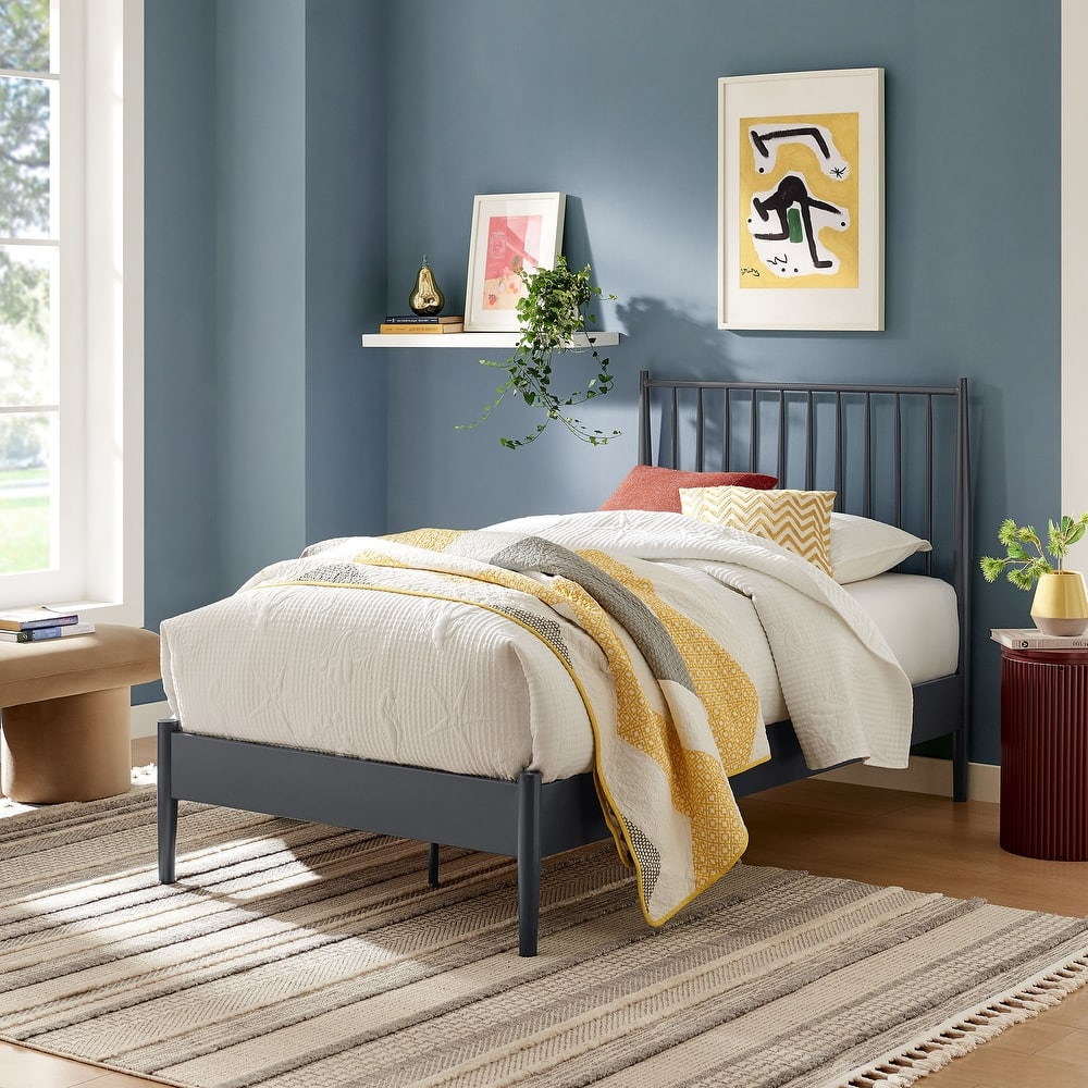 Adair Metal Spindle Platform Bed