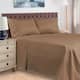 Egyptian Cotton 400 Thread Count Solid Bed Sheet Set by Superior - Queen - Taupe